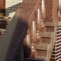 Material: Treppenanlage mit Balustrade aus Balmoral Granit. Bitte hier klicken, um das Bild zu vergrern!